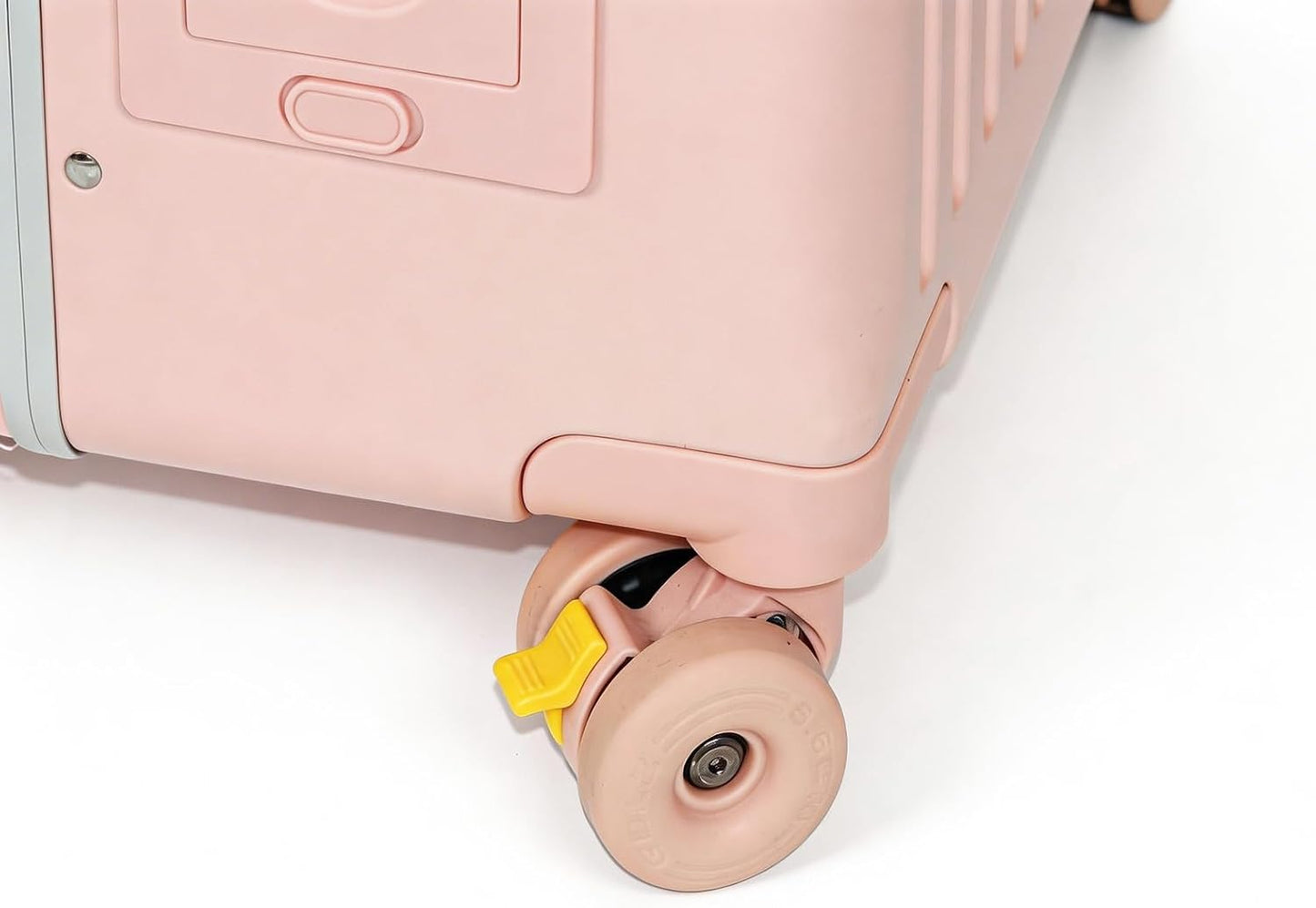 Ride-on Carry-on Suitcase with Foldable Backrest for Kids & Adults, TSA Lock, Cup Holder – Versatile Travel Gear for Family