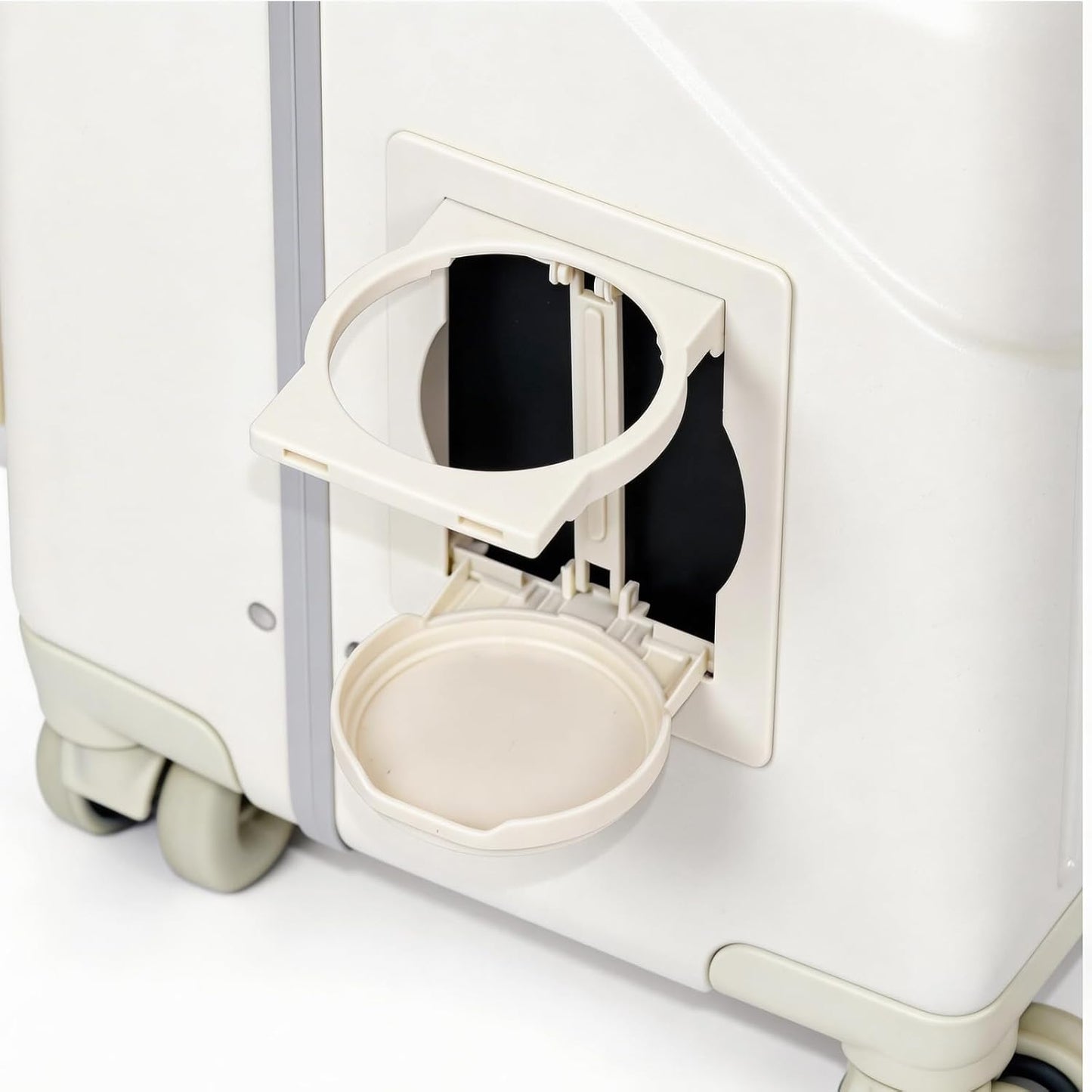 Ride-on Carry-on Suitcase with Foldable Backrest for Kids & Adults, TSA Lock, Cup Holder – Versatile Travel Gear for Family