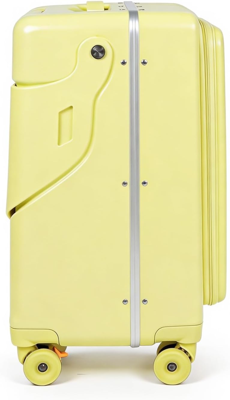 Ride-on Carry-on Suitcase with Foldable Backrest for Kids & Adults, TSA Lock, Cup Holder – Versatile Travel Gear for Family